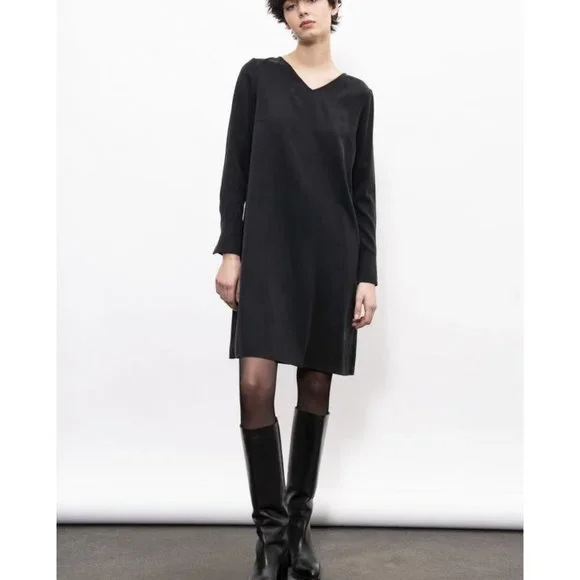 black tunic dresses Womens Sleeveless Tunic Midi Dress